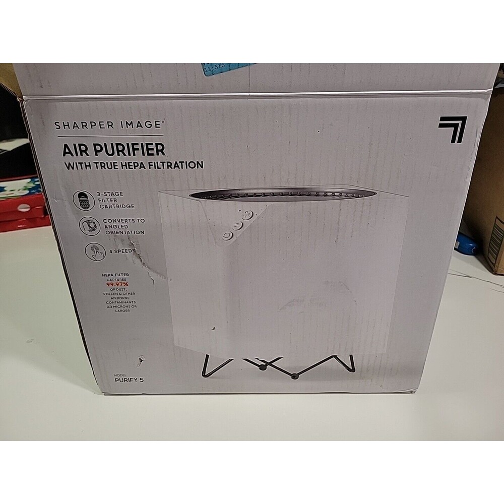BRAND NEW! Sharper Image PURIFY 5 TRUE HEPA Air Purifier Capture 99.97%